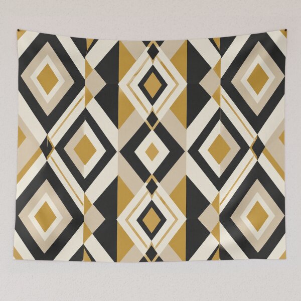 Item preview, Luxury Art Deco Gold Diamond Geometric Seamless Pattern designed and sold by Shivora Studio.