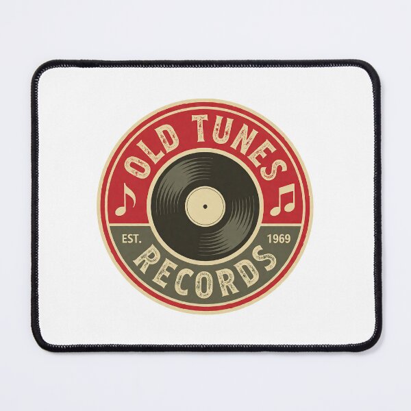 Item preview, Old Tunes Records Est 1969 Retro Vinyl Record Store Vintage Badge designed and sold by cannsuh.