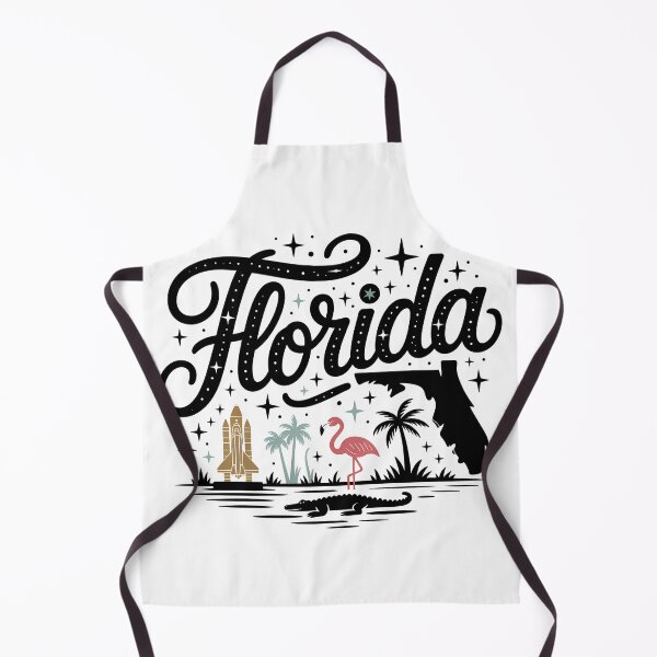 Item preview, Florida State Retro Script Flamingo Palm Souvenir designed and sold by LoFizzy.