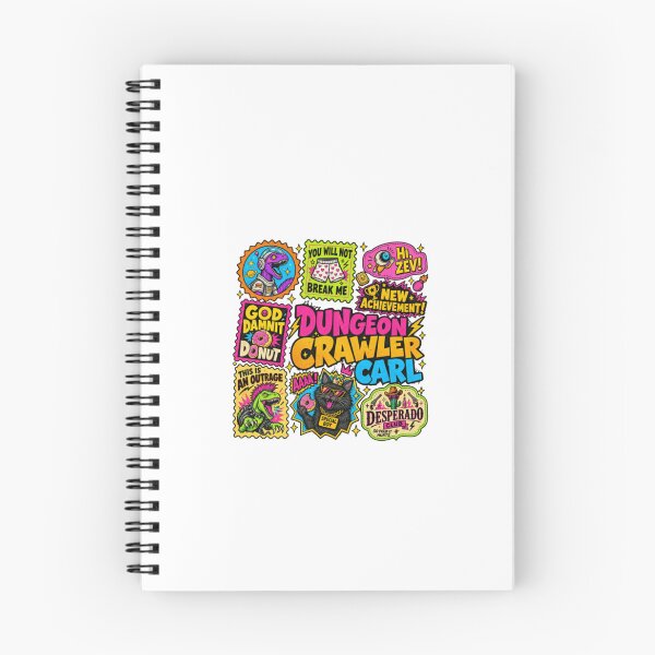 Item preview, Dungeon Crawler Carl Stamps Achievement Quote Collage designed and sold by Massuccis.