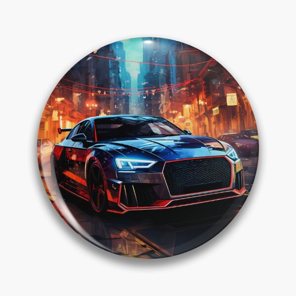 Item preview, Black Performance Coupe in Neon Rainy City designed and sold by RevUpDesign.