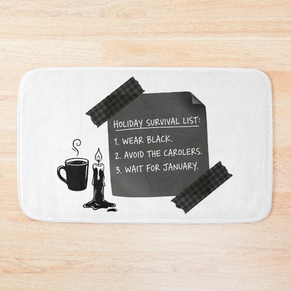 Item preview, Holiday Survival List Dark Mode – Notes App Chic Humor designed and sold by Luminari Creations.