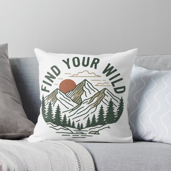 Item preview, Find Your Wild Mountain Forest Sunset Hiking Camping Nature Adventure Design designed and sold by cannsuh.