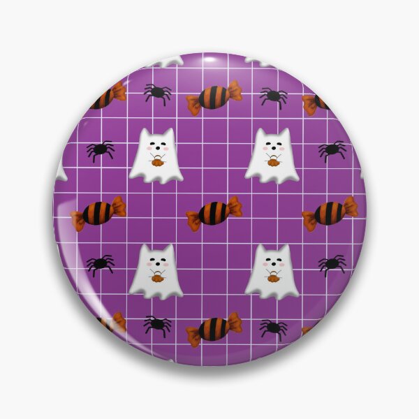 Item preview,  Cute Ghost Candy and Spider Halloween Pattern designed and sold by Sucha art.
