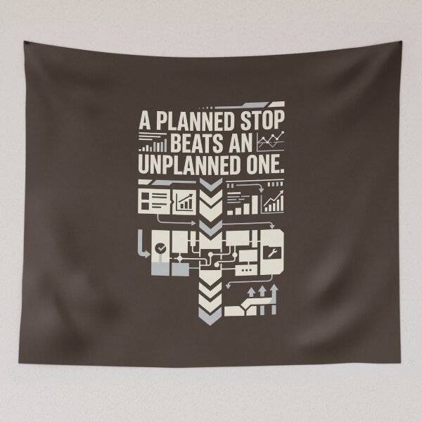 Item preview, Planned Stop vs Unplanned Downtime – Maintenance designed and sold by Amr Darwish Graphic designer.