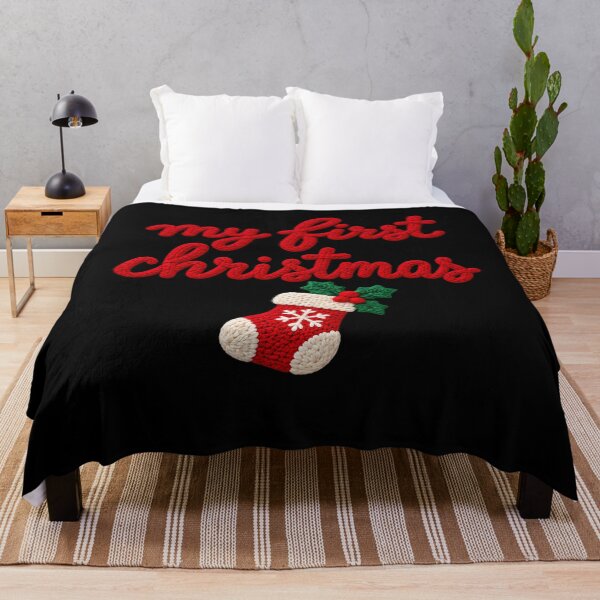 Item preview, Baby’s First Christmas Embroidery Design designed and sold by LandFinStudio.
