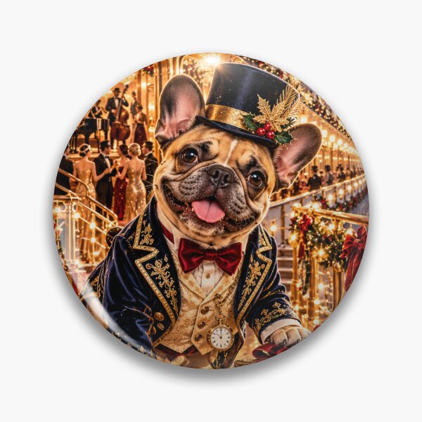 Item preview, Christmas Frenchie First Class – Glamorous Art Deco Ocean Liner designed and sold by cipoprimo.