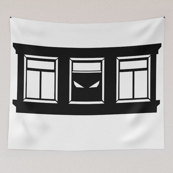 Item preview, Eyes in the Window – Minimalist Horror Art designed and sold by matybrak.