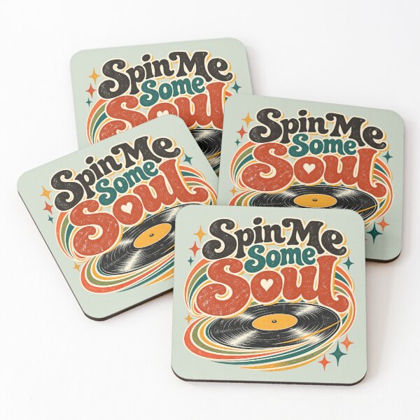 Item preview, Spin Me Some Soul - Retro Vinyl Record Music designed and sold by NViora.
