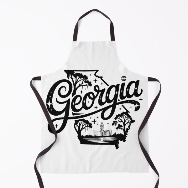 Item preview, Georgia State Retro Script Southern Oak Trees USA designed and sold by LoFizzy.