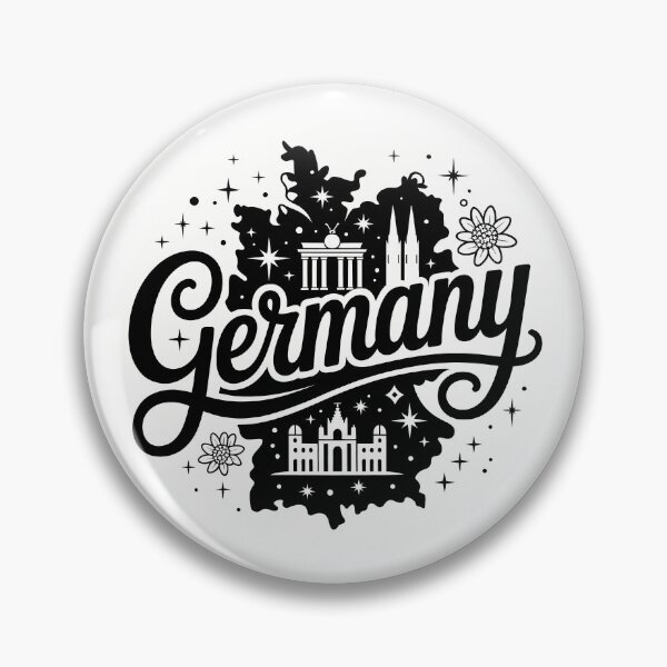 Artikelvorschau, Deutschland Retro-Schriftzug Sehenswürdigkeiten Berlin Köln Souvenir entworfen und verkauft von LoFizzy.