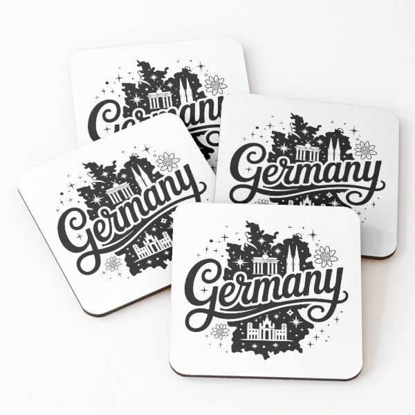 Item preview, Germany Retro Script Landmarks Berlin Cologne Souvenir designed and sold by LoFizzy.