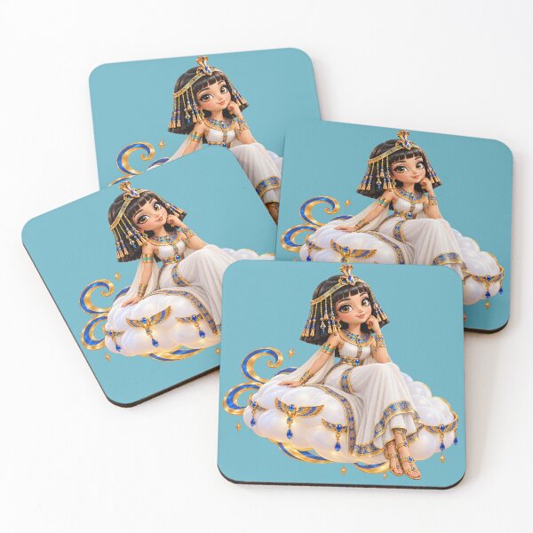Item preview, Egyptian Princess on a Cloud Throne – Cute Ancient Egypt Fantasy Art designed and sold by NEFERSIGN.