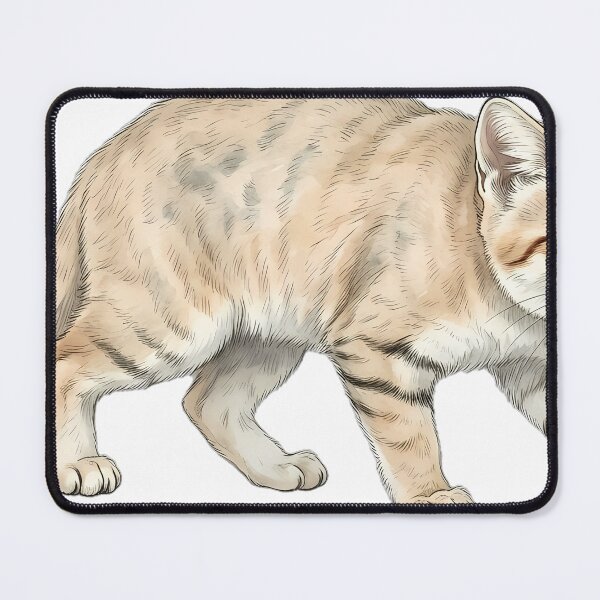 Item preview, Vintage Naturalist Stepping Sand Cat — Antique Wild Cat Art designed and sold by Catch333.