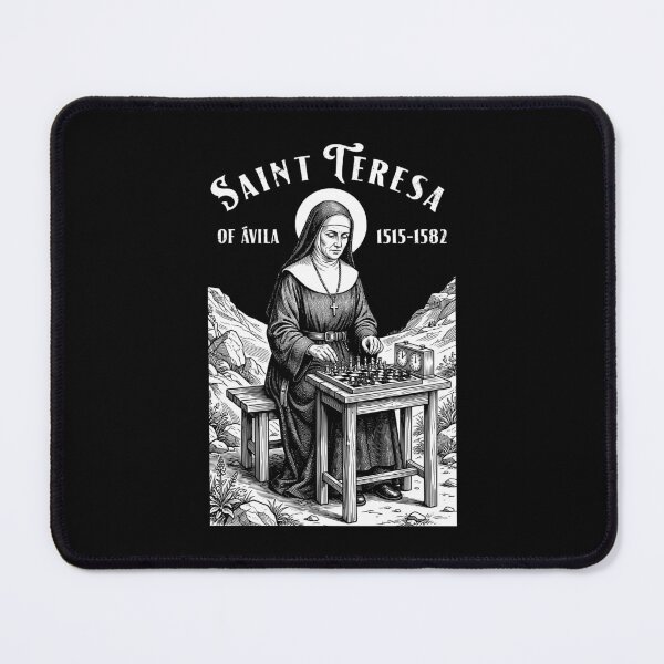 Item preview, Chess Player Patron Saint Teresa Vintage Gamer Players designed and sold by GrandeDuc.