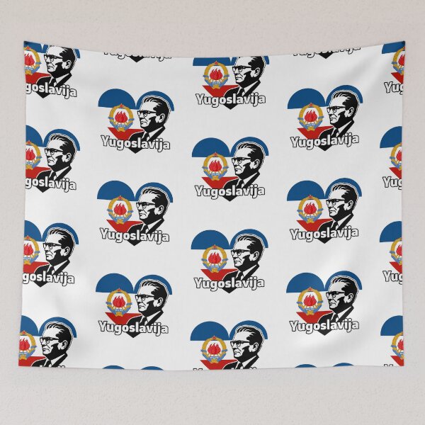 Item preview, Yugoslavia Heart & Tito Portrait – Retro Yugoslav Nostalgia designed and sold by TipTop GFX.