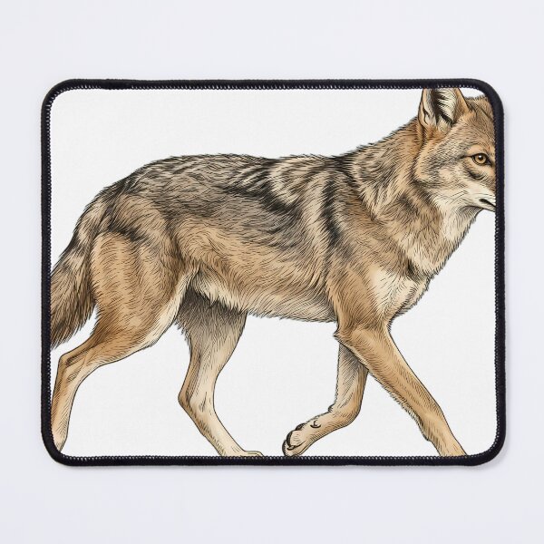 Item preview, Vintage Naturalist Trotting Golden Jackal — Antique Wild Canid Art designed and sold by Catch333.