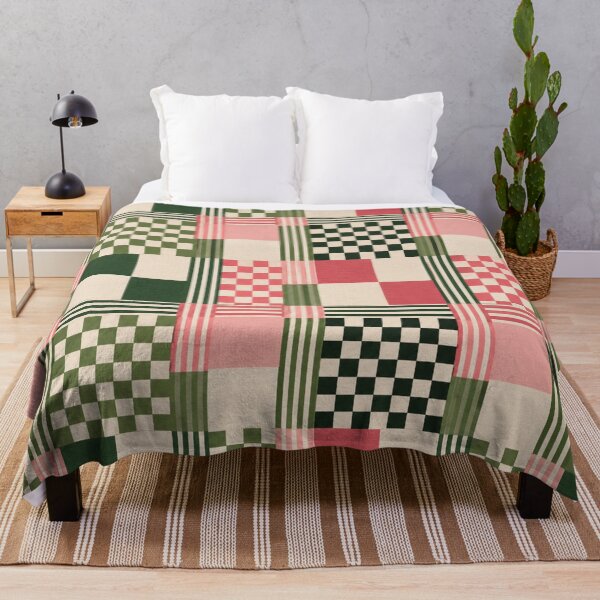 Item preview, Retro Christmas Checkerboard Plaid designed and sold by Dream Bloom Gallery.