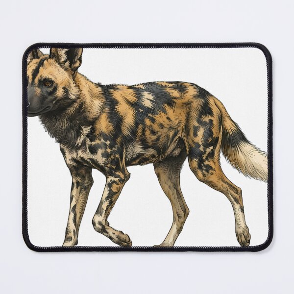 Item preview, Vintage Naturalist Trotting African Wild Dog — Antique Wild Canid Art designed and sold by Catch333.
