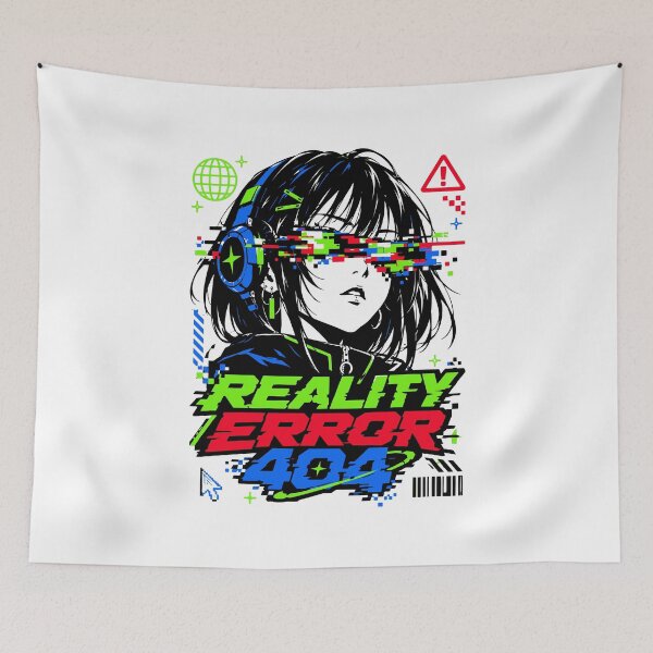 Item preview, Reality Error 404 Y2K Anime Glitch designed and sold by RAS-77.