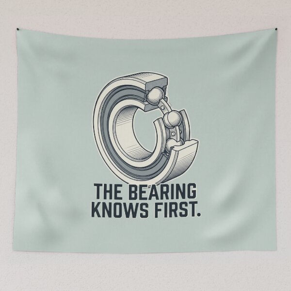 Item preview, The Bearing Knows First – Industrial Reliability designed and sold by Amr Darwish Graphic designer.