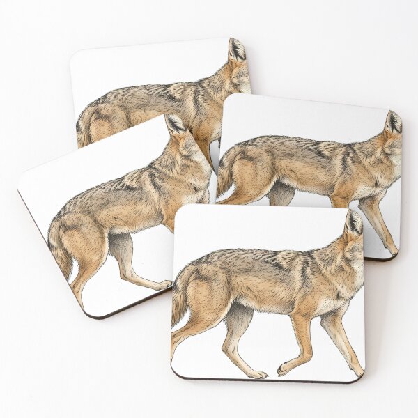 Item preview, Vintage Naturalist Trotting African Golden Wolf — Antique Wild Canid Art designed and sold by Catch333.