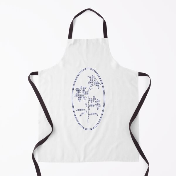 Item preview, Vintage Blue Botanical Floral Motif in Oval Frame - 40 designed and sold by ivyysophia.
