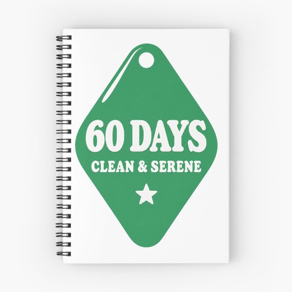 Item preview, 60 Days Clean – NA Keytag Gift designed and sold by Freekey Store.