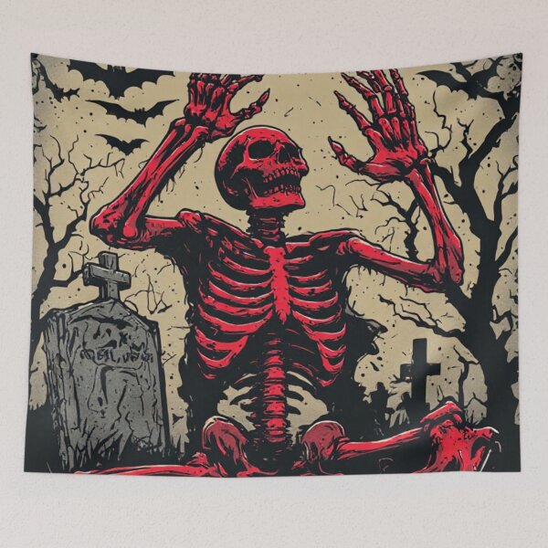 Item preview, Rising skeleton graveyard designed and sold by AWADHESH CHAURASIA.