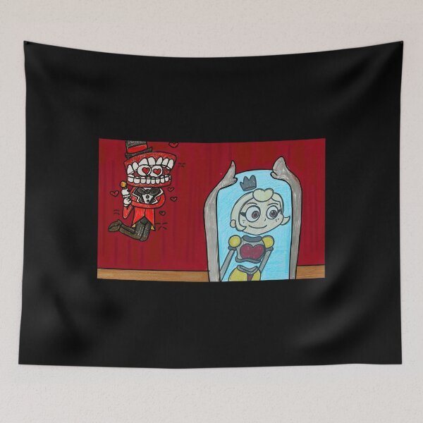 Item preview, Cartoon Robot Lovers Heart Eyes and Princess in Glass Case designed and sold by Fibi-studio.