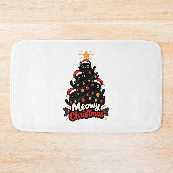Item preview, Meowy Christmas Cute Cat Holiday Design for Festive Cheer designed and sold by engMohamedReda.