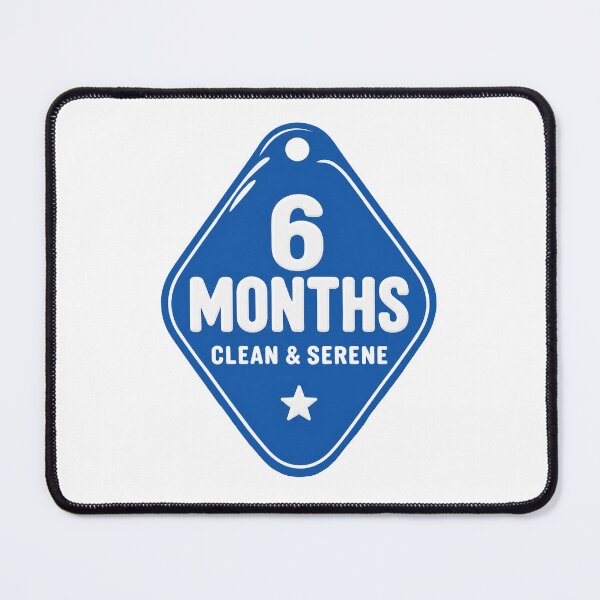 Item preview, 6 Months Clean – NA Keytag Gift designed and sold by Freekey Store.