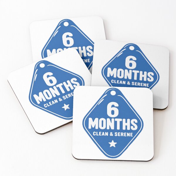Item preview, 6 Months Clean – NA Keytag Gift designed and sold by Freekey Store.