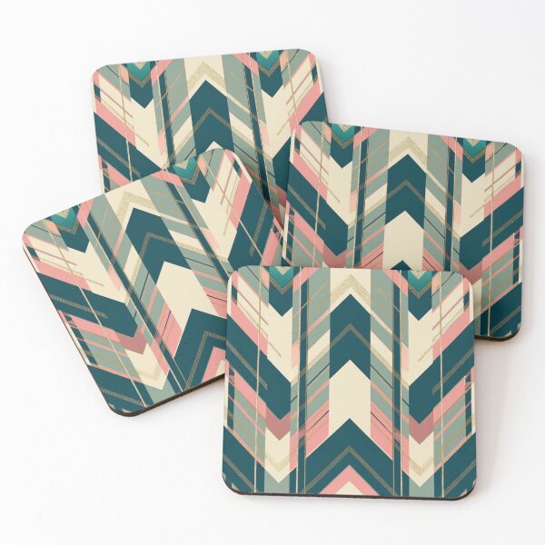 Item preview, Art Deco Chevron Christmas Pattern designed and sold by Dream Bloom Gallery.