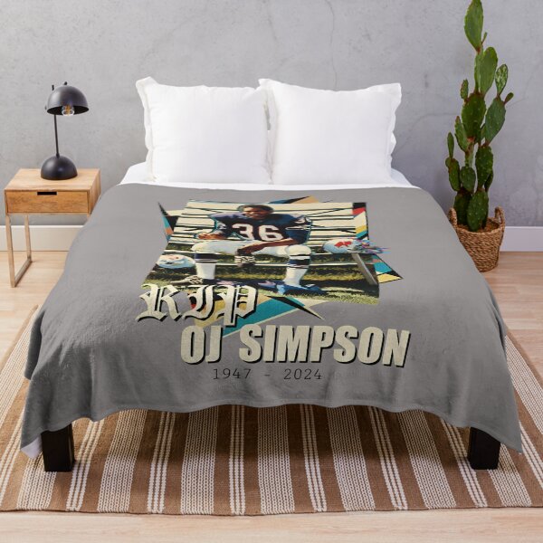 Item preview, RIP OJ Simpson 1947 2024 Vintage Football-48 designed and sold by MetinBaum.