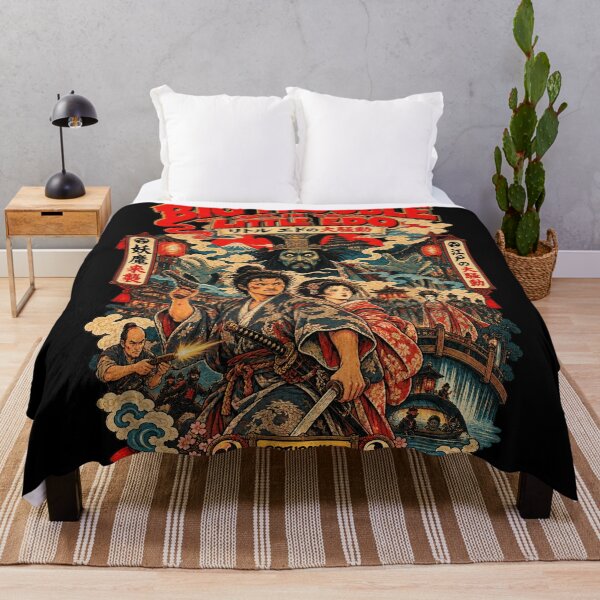 Item preview, Big Trouble in Little Edo Samurai Vintage Japanese Poster designed and sold by BRTHRCNK01.