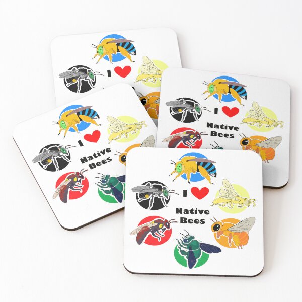 Item preview, I LOVE NATIVE BEES designed and sold by BeeBabette.