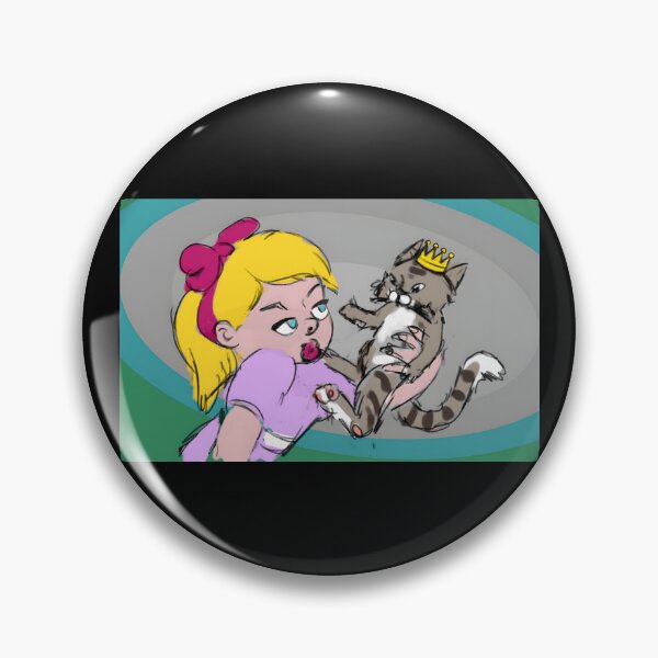 Item preview, Cartoon Girl Holding Grumpy Cat with Crown designed and sold by lcnsdjstrtrystd.