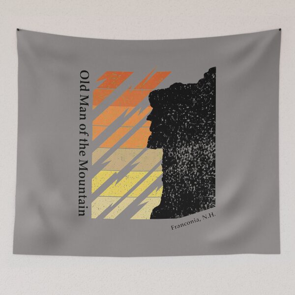 Item preview, Old Man of the Mountain Retro Sunset NH-74 designed and sold by JuliusBurger.