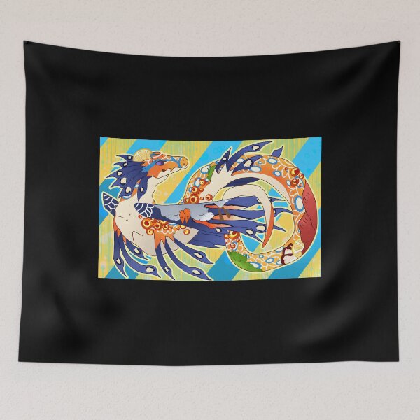 Item preview, Colorful Koi Dragon with Citrus and Seafood Accents designed and sold by Fibi-studio.