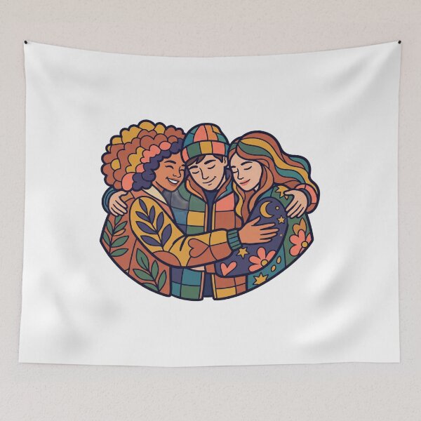 Item preview, friendship ideas — Bold mosaic illustration Artwork designed and sold by DigitalGraphic1.