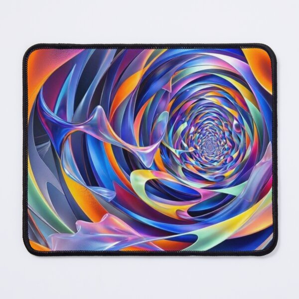 Item preview, Colorful Abstract Vortex 3D Fractal Spiral Art designed and sold by Dogandesighn.