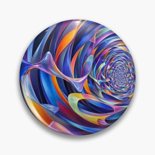 Item preview, Colorful Abstract Vortex 3D Fractal Spiral Art designed and sold by Dogandesighn.