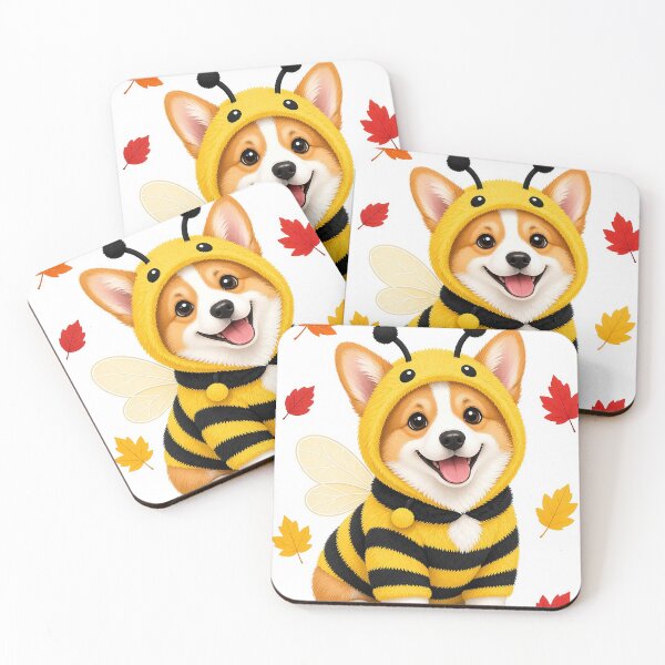 Item preview, Adorable Corgi in Bumblebee Halloween Costume designed and sold by MFMart.
