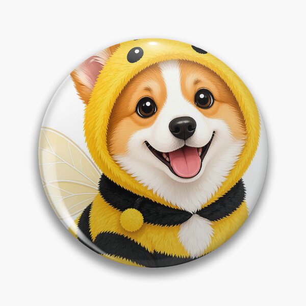 Item preview, Adorable Corgi in Bumblebee Halloween Costume designed and sold by MFMart.