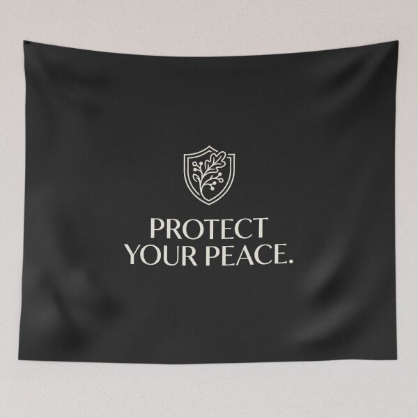 Item preview, Protect Your Peace Minimal Wellness Design designed and sold by Amr Darwish Graphic designer.