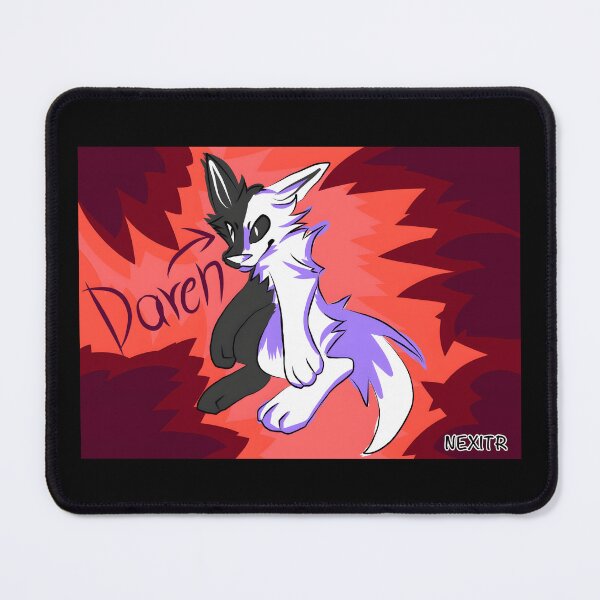 Item preview, Daren Black and White Fox Character Illustration designed and sold by lcnsdjstrtrystd.