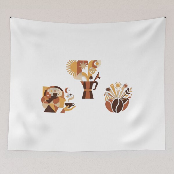 Item preview, coffee ideas — Minimal geometric Artwork designed and sold by DigitalGraphic1.