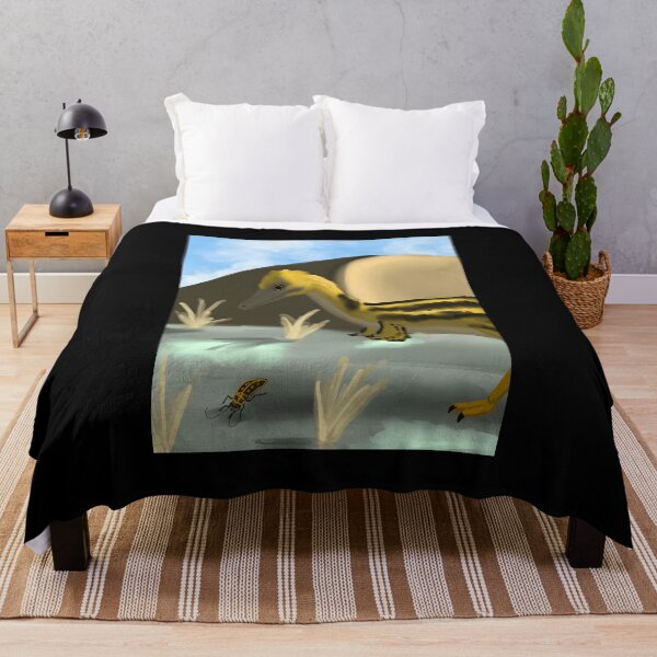 Item preview, Dakotaraptor Paleontology Illustration With Insect designed and sold by Fibi-studio.