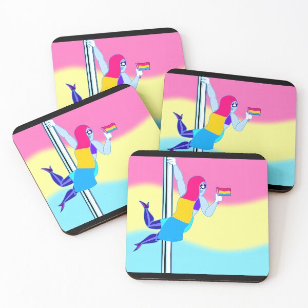 Item preview, Pansexual Pride Pole Dancing Art designed and sold by lcnsdjstrtrystd.